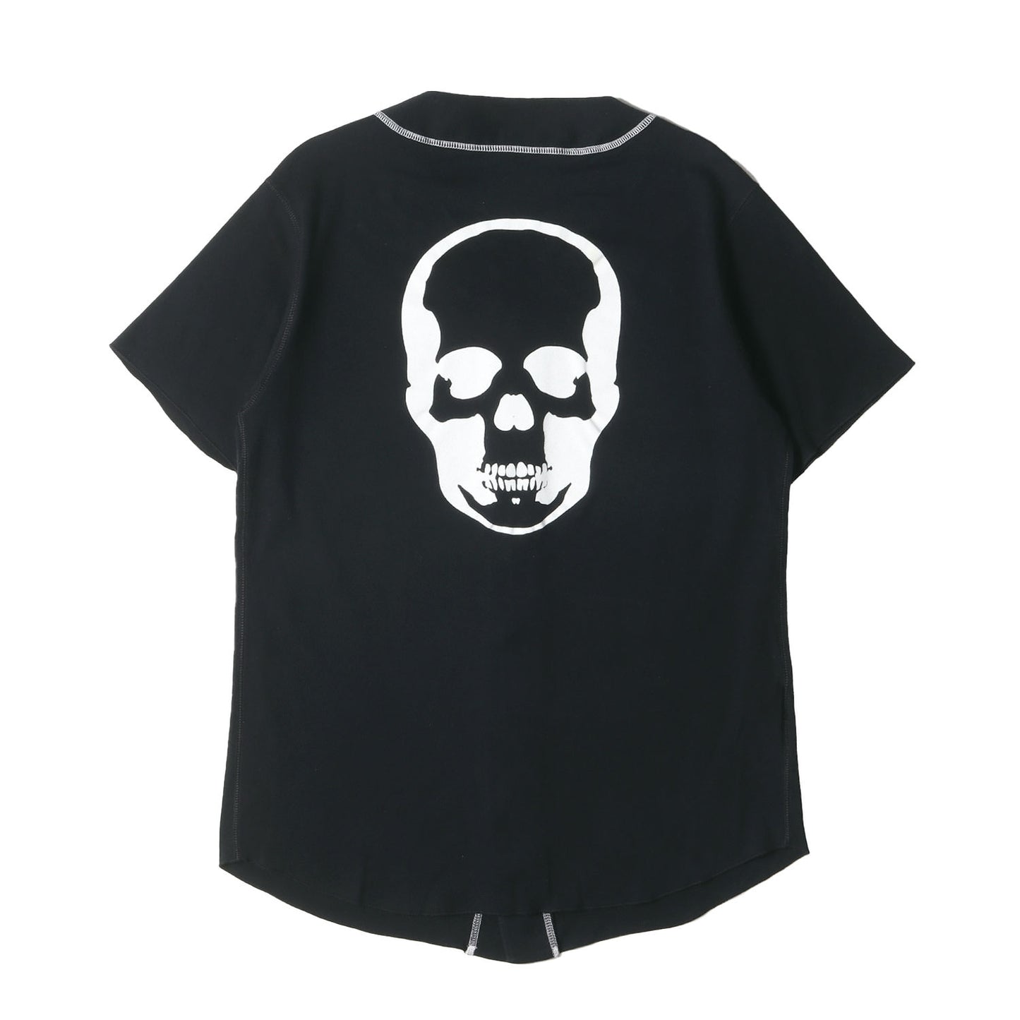 ワンポイント LPFロゴ バック スカル ベースボール シャツ / 半袖 カットソー ラグカジ イタカジ