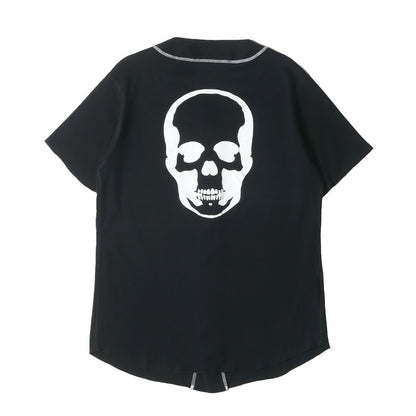 ワンポイント LPFロゴ バック スカル ベースボール シャツ / 半袖 カットソー ラグカジ イタカジ