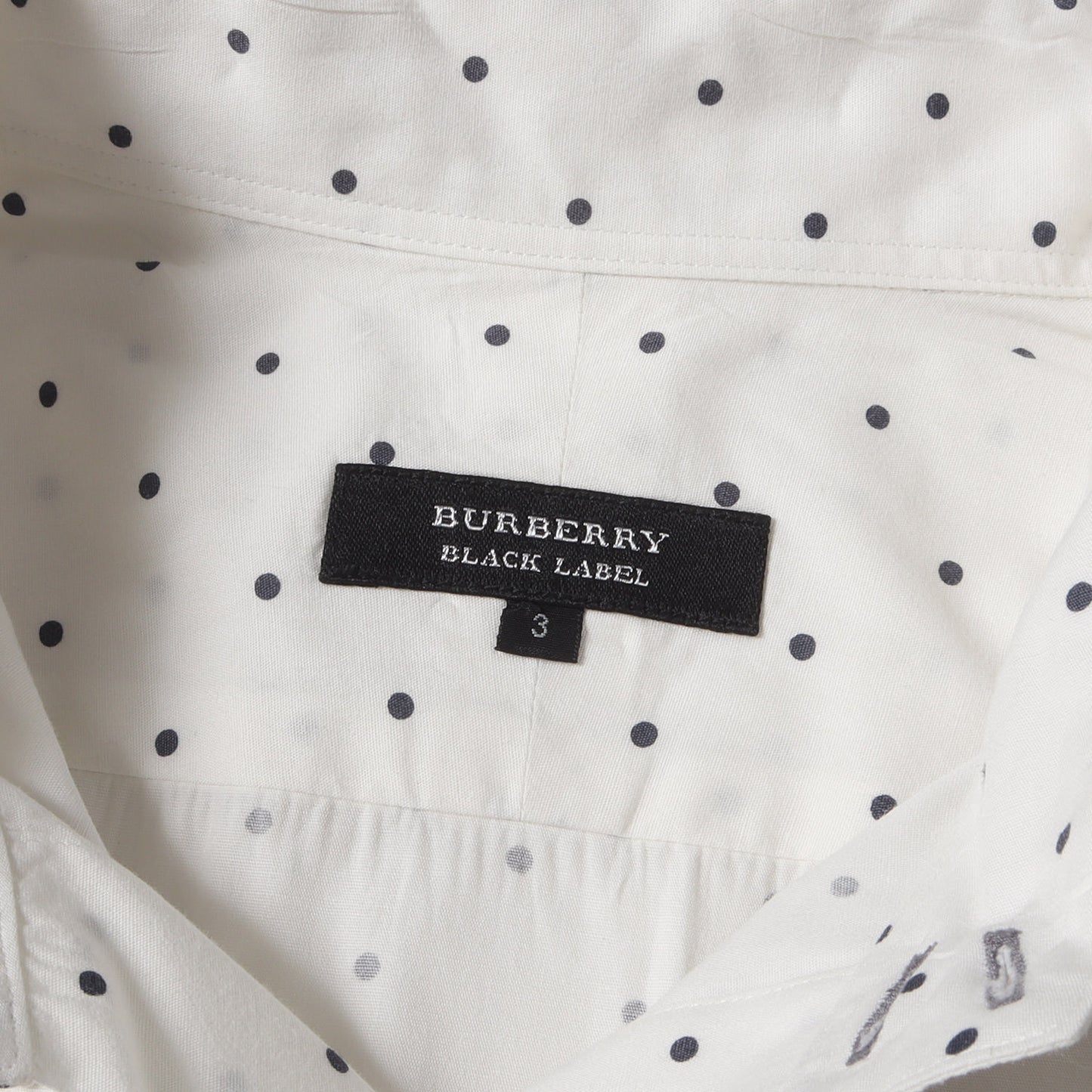ワンポイント ホースマーク 刺繍 ポルカドット ブロード ボタンダウン ドレス シャツ