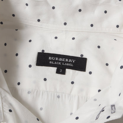 ワンポイント ホースマーク 刺繍 ポルカドット ブロード ボタンダウン ドレス シャツ