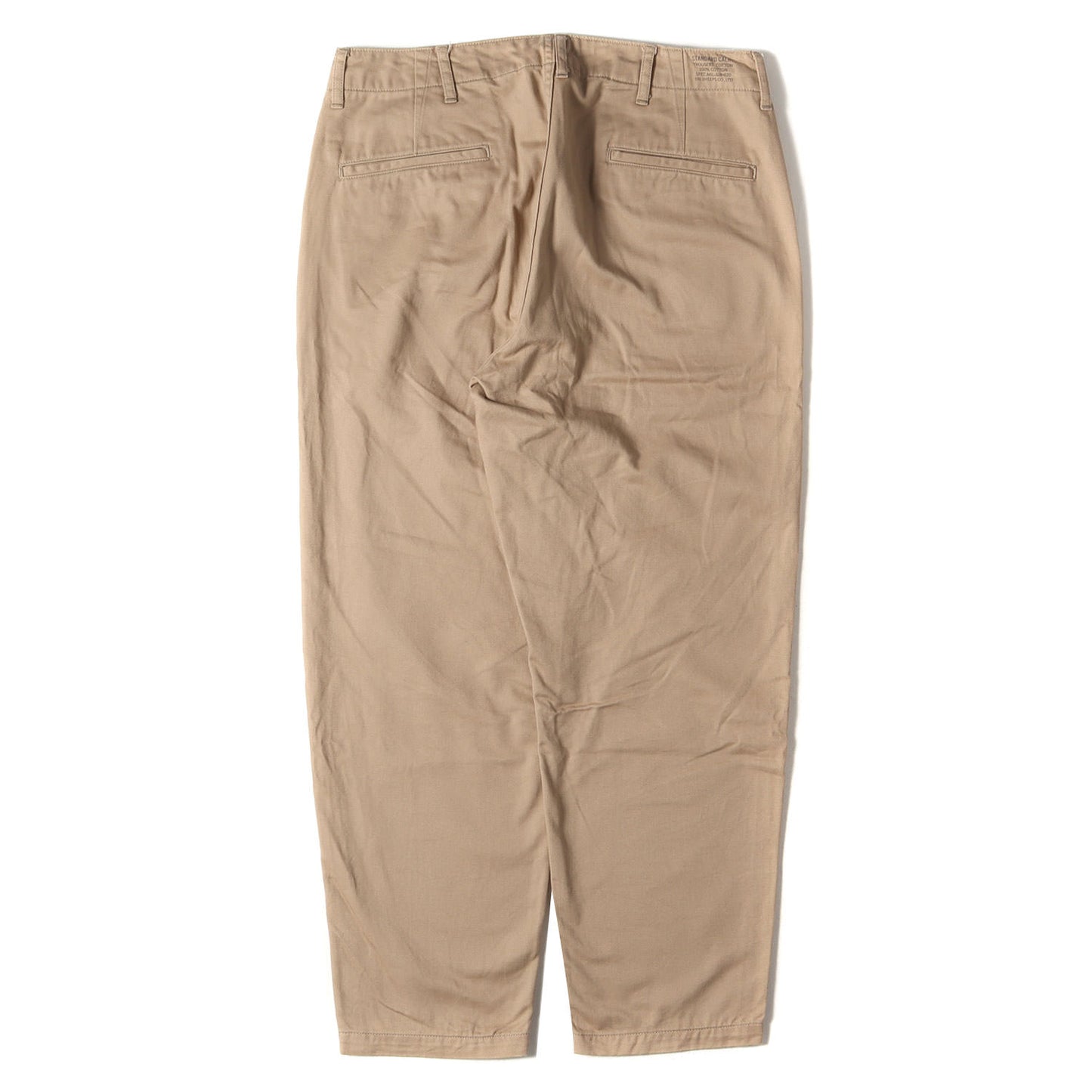 20AW コットンツイル ワイド テーパード チノ パンツ (SD 41KHAKI PANTS)