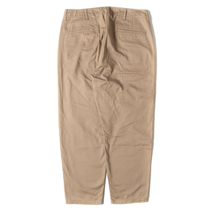 20AW コットンツイル ワイド テーパード チノ パンツ (SD 41KHAKI PANTS)