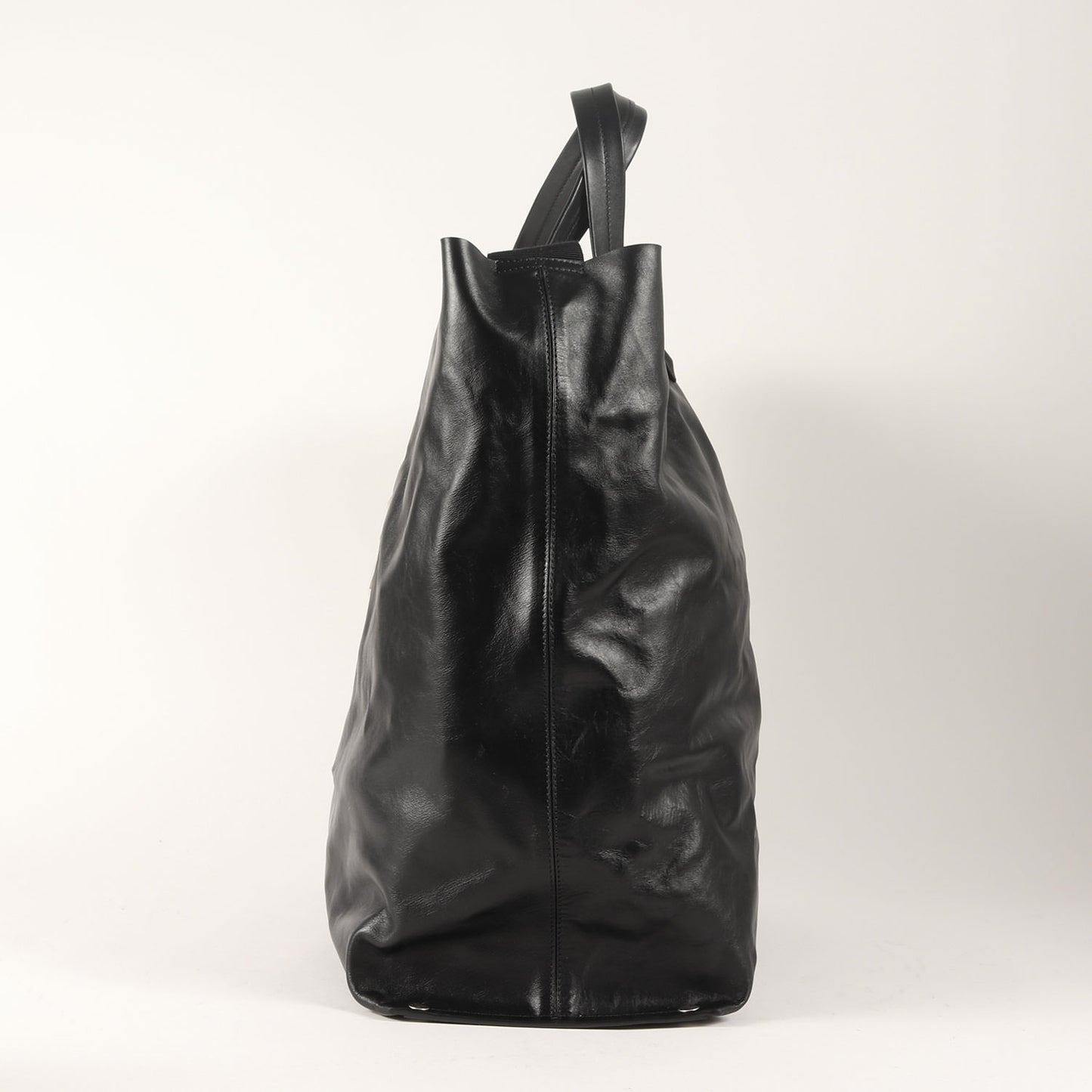 23AW 2WAY レザー ショッピング トートバッグ (SHOPPING BAG J25WC0002 P4957)