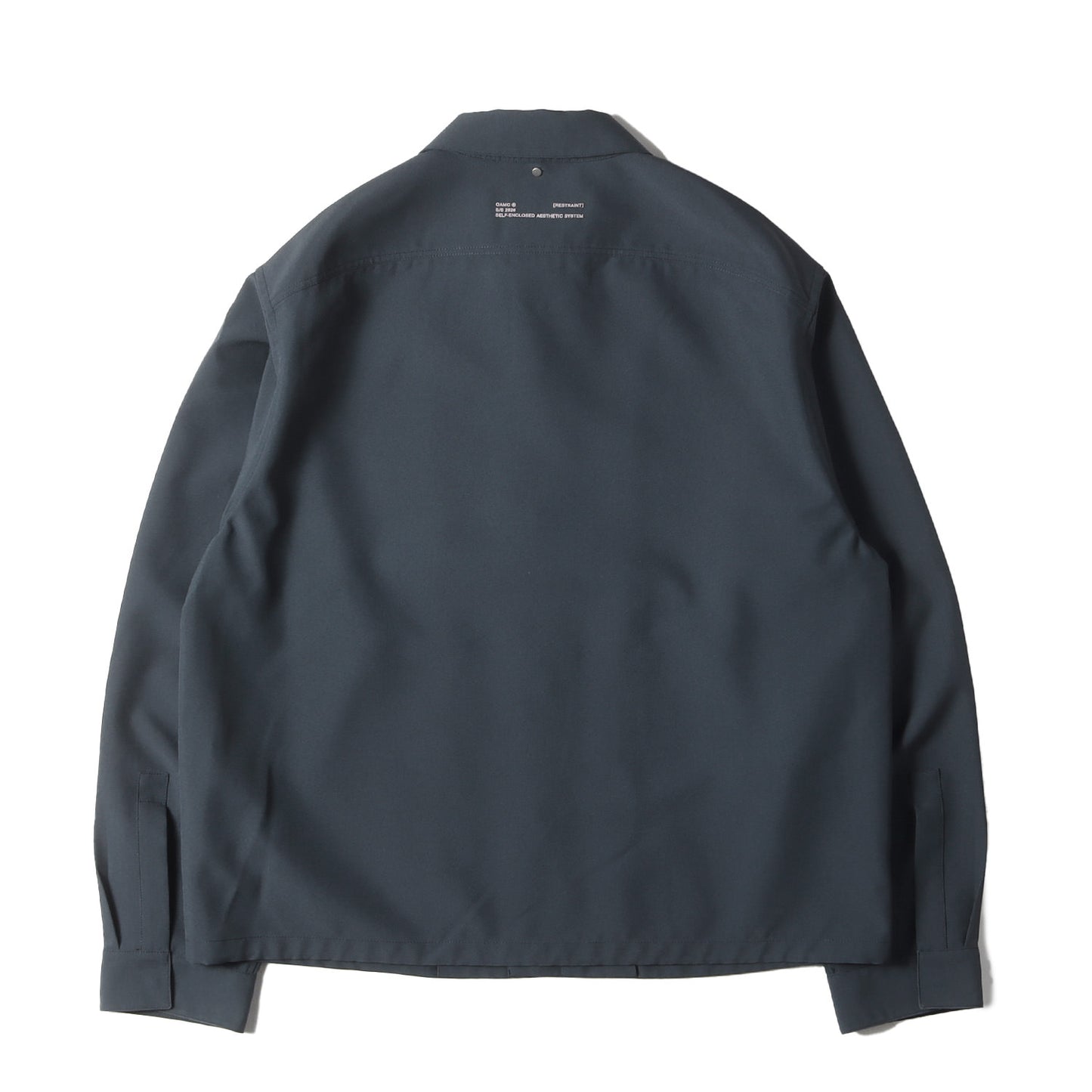 グラフィック パッチ ポリギャバ 長袖 シャツ (SYSTEM SHIRT OAMQ603486)