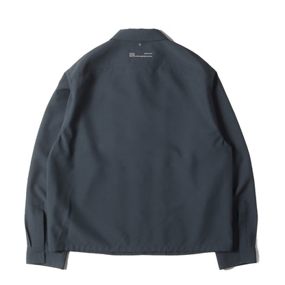 グラフィック パッチ ポリギャバ 長袖 シャツ (SYSTEM SHIRT OAMQ603486)