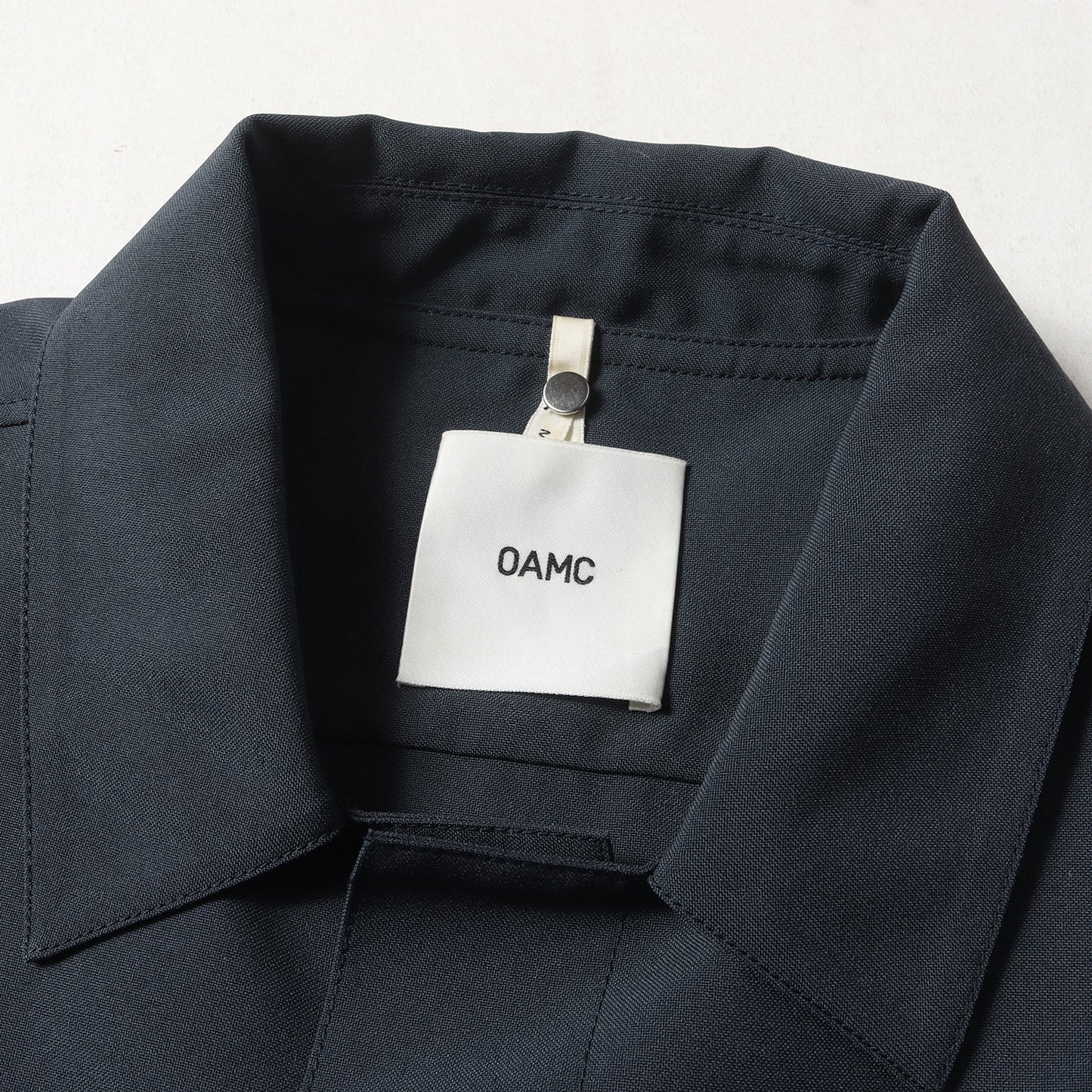 グラフィック パッチ ポリギャバ 長袖 シャツ (SYSTEM SHIRT OAMQ603486)