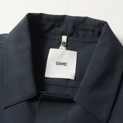 グラフィック パッチ ポリギャバ 長袖 シャツ (SYSTEM SHIRT OAMQ603486)