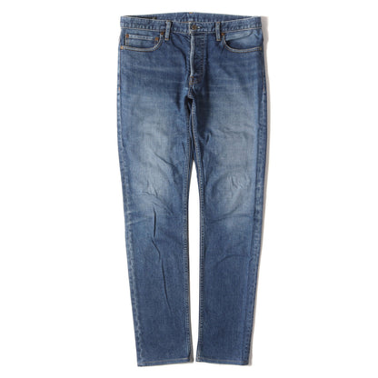 USED ウォッシュ 加工 スーパー スリム ストレッチ デニム パンツ (S.Slim STR 5pocket USD FPK107NUD-85)