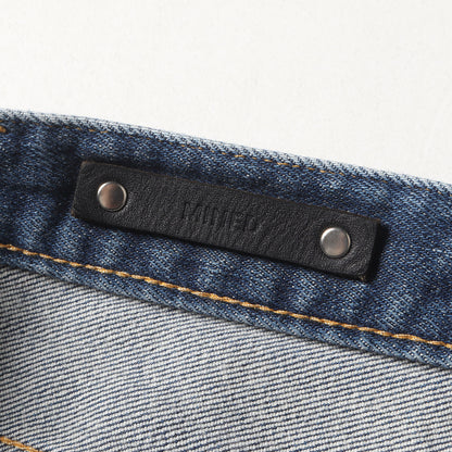 USED ウォッシュ 加工 スーパー スリム ストレッチ デニム パンツ (S.Slim STR 5pocket USD FPK107NUD-85)