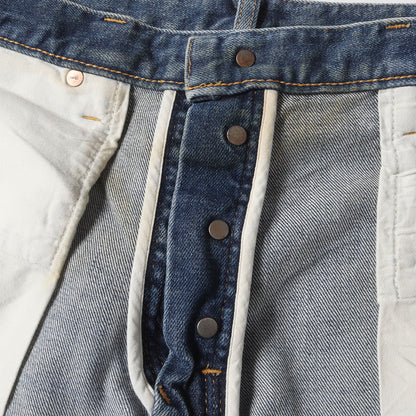 USED ウォッシュ 加工 スーパー スリム ストレッチ デニム パンツ (S.Slim STR 5pocket USD FPK107NUD-85)