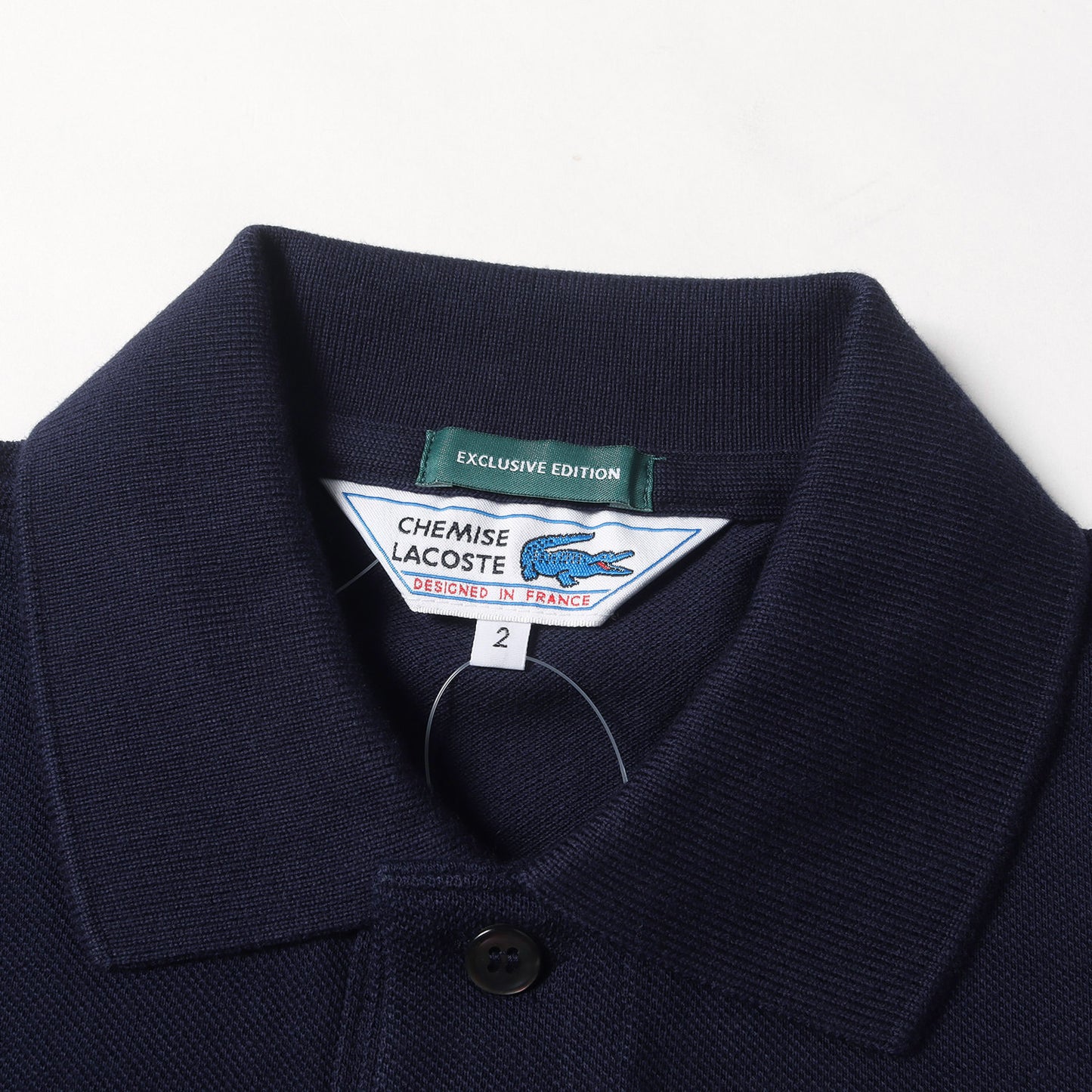× SHIPS ワンポイント ワニ ワッペン 刺繍 鹿の子 ポロシャツ (PF140BL) / MADE IN JAPAN EXCLUSIVE EDTION