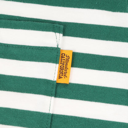 24SS ボーダー ヘビーウェイト ポケット Tシャツ (SD HEAVYWEIGHT BORDER T)