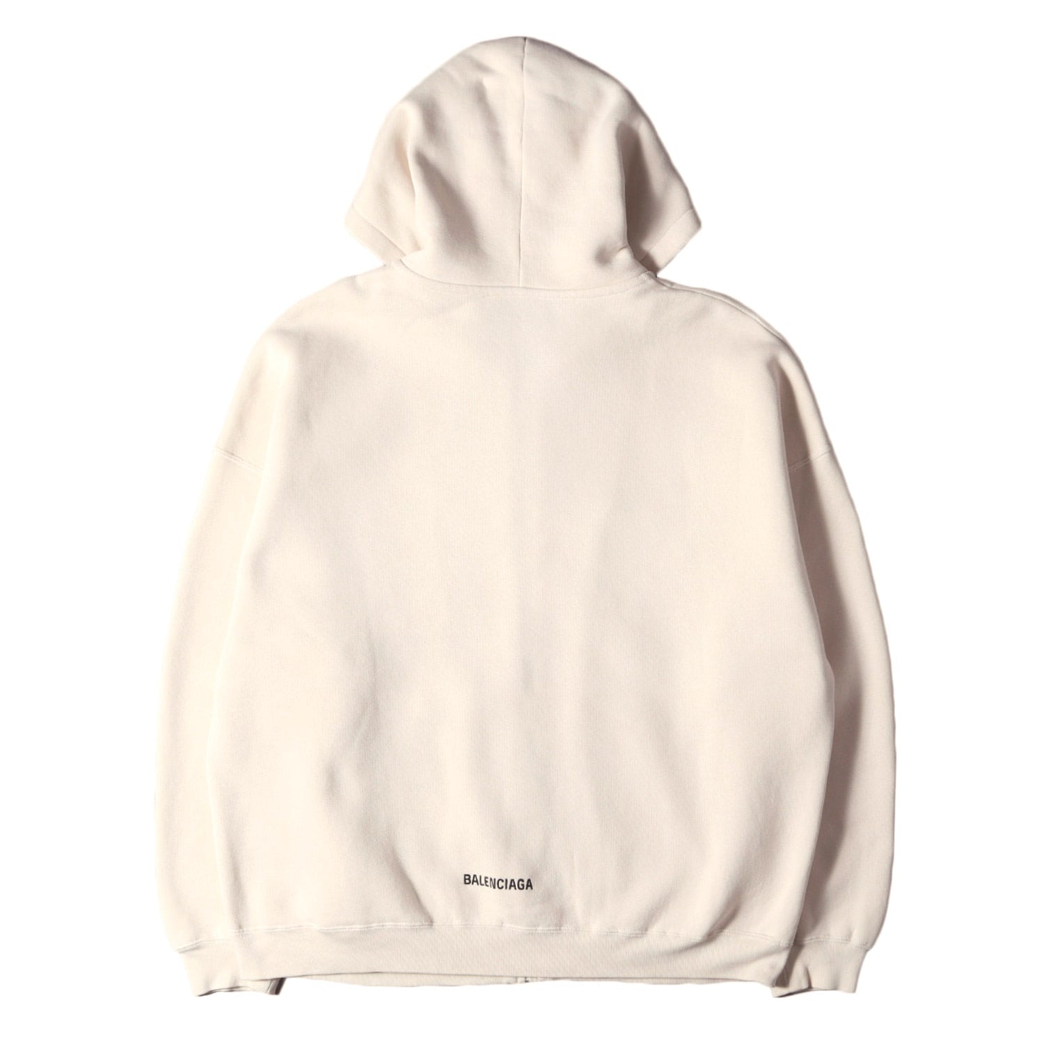 BALENCIAGA (バレンシアガ) 22SS バックヘムロゴ 刺繍 スウェット ジップパーカー (OVERSIZED HEAVY FLEECE  ZIP HOODIE 674719 TLVI2) / 裏起毛 UNISEX - ブランド古着の通販・買取 | BEEGLE by Boo-Bee