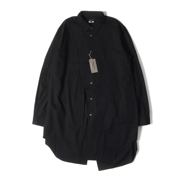 COMME des GARCONS HOMME PLUS (コムデギャルソン オムプリュス) 24SS カーブ スイッチング ブロード ロング ドレス  シャツ (PM-B023) / コート 長袖 変型 切替 デザイン モード デザイナーズ - ブランド古着の通販・買取 | BEEGLE by  Boo-Bee