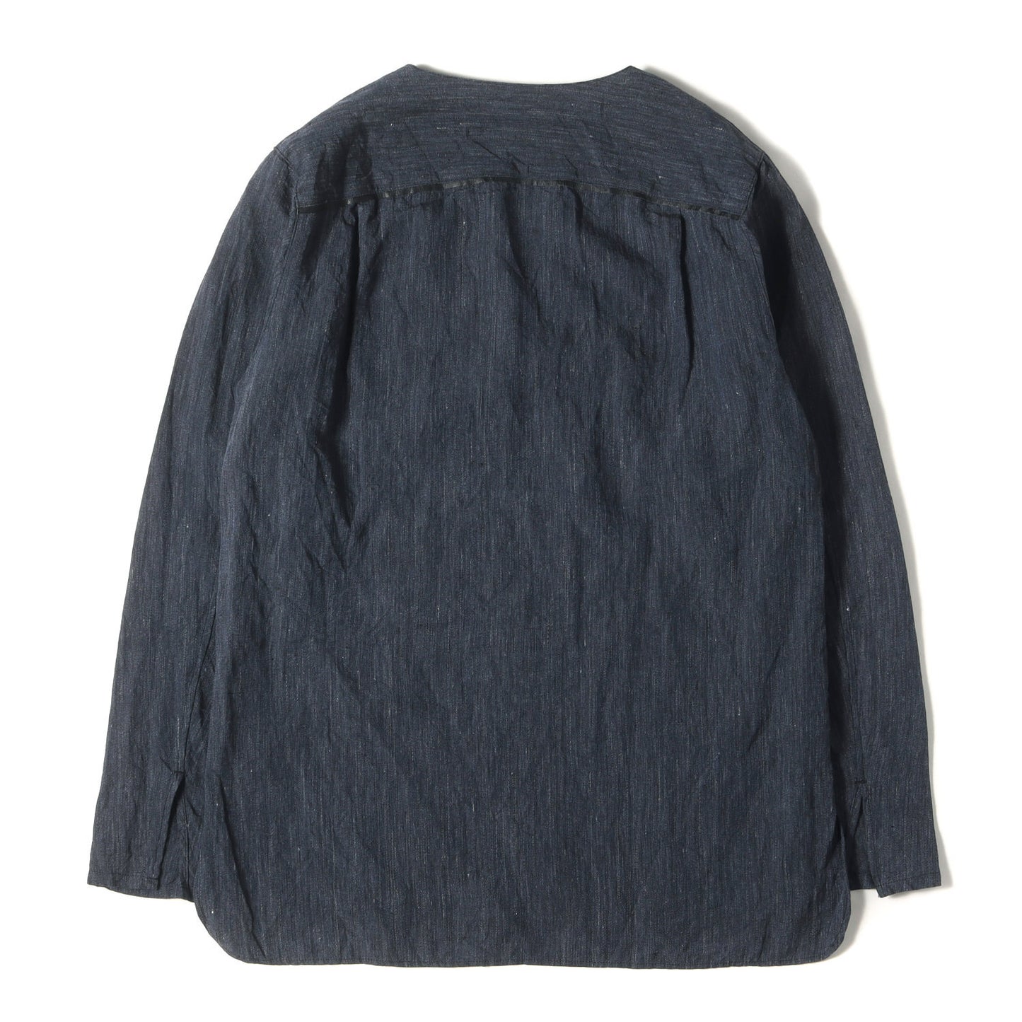 製品洗い リネン プルオーバー スキッパー シャツ (1657-02) / ISAMU KATAYAMA