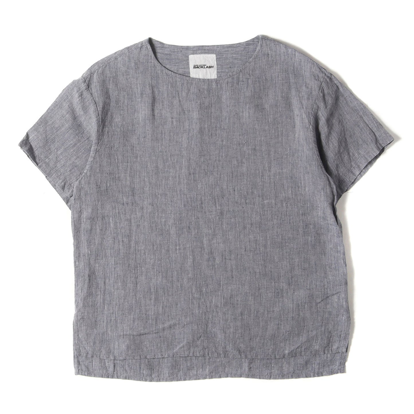 製品洗い リネン プルオーバー スキッパー シャツ (1657-03) / ISAMU KATAYAMA