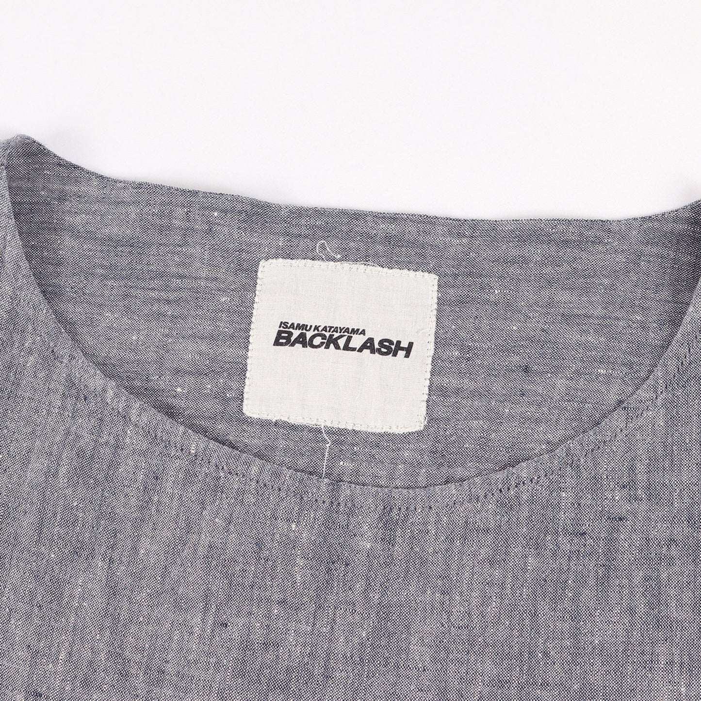 製品洗い リネン プルオーバー スキッパー シャツ (1657-03) / ISAMU KATAYAMA