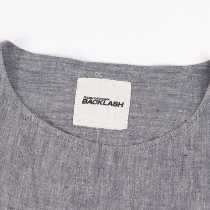 製品洗い リネン プルオーバー スキッパー シャツ (1657-03) / ISAMU KATAYAMA