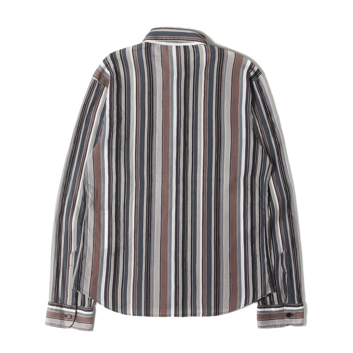 90s マルチストライプ クレープ ドレス シャツ / homme