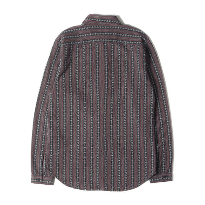 ジオメトリック ジャガード ストライプ シャツ (Traditional German Fork Fabric Shirt )