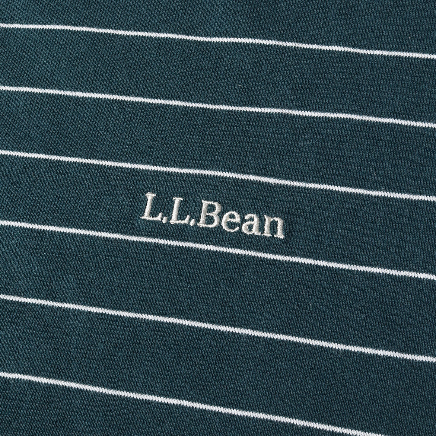 ワンポイント ロゴ 刺繍 ボーダー モックネック 長袖 Tシャツ (Union Striped Mock Long Tee Sleeve 3475-3034)