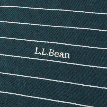 ワンポイント ロゴ 刺繍 ボーダー モックネック 長袖 Tシャツ (Union Striped Mock Long Tee Sleeve 3475-3034)