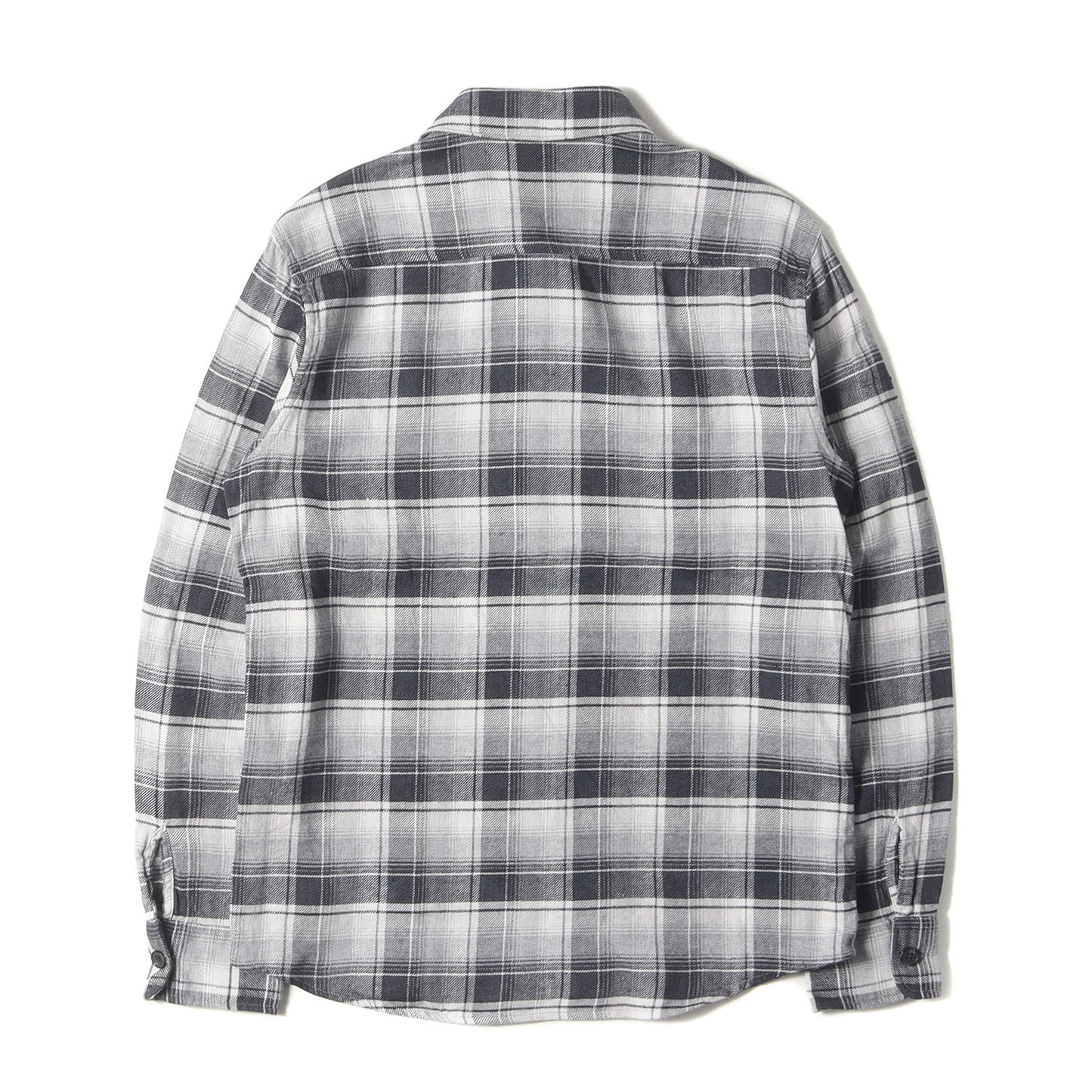 チェック コットンリネン 長袖 シャツ