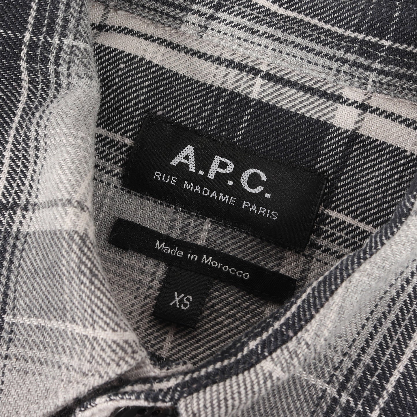 チェック コットンリネン 長袖 シャツ