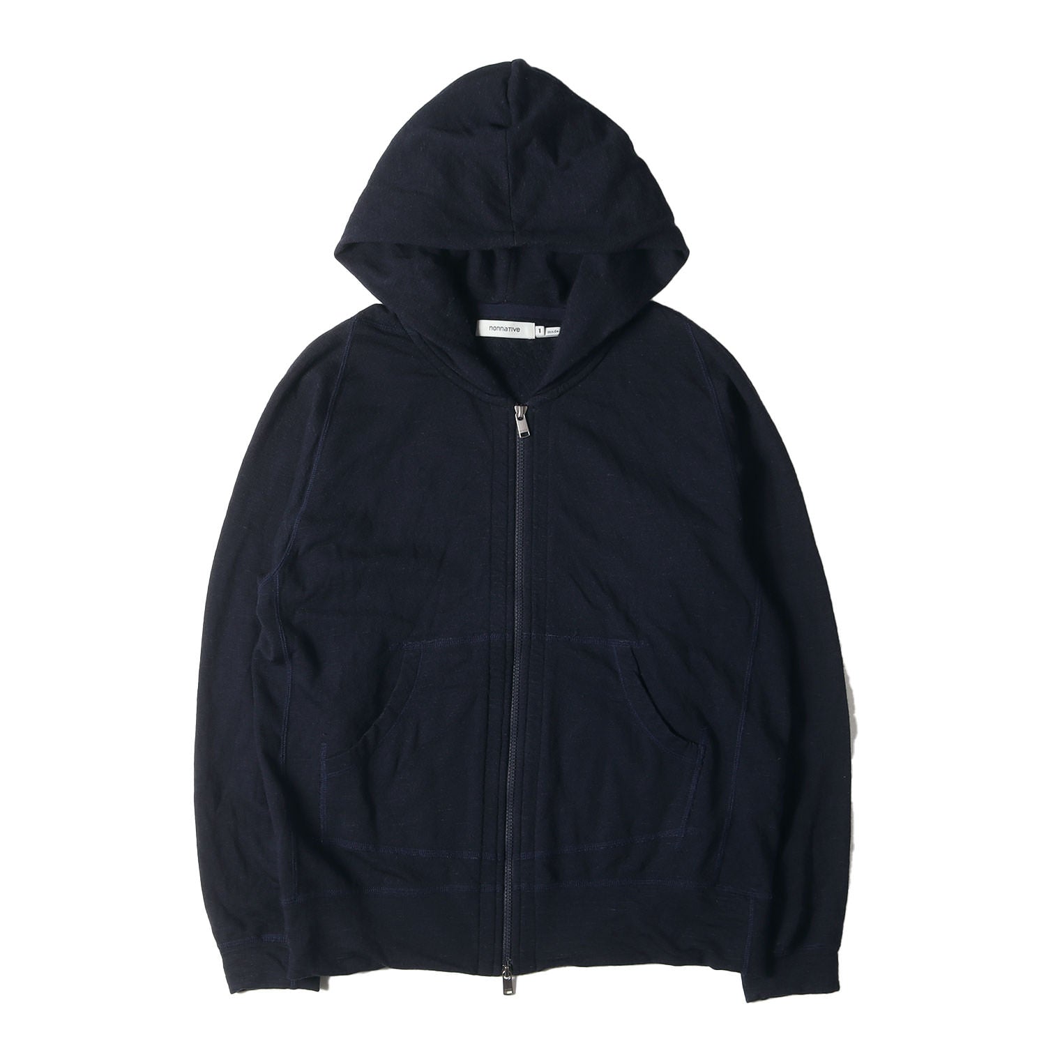 NONNATIVE (ノンネイティブ) ストレッチ ウールナイロン ハイゲージ ニット ダブルジップ パーカー (DWELLER FULL ZIP  HOODY NN-C3809) / 裏起毛 - ブランド古着の通販・買取 | BEEGLE by Boo-Bee