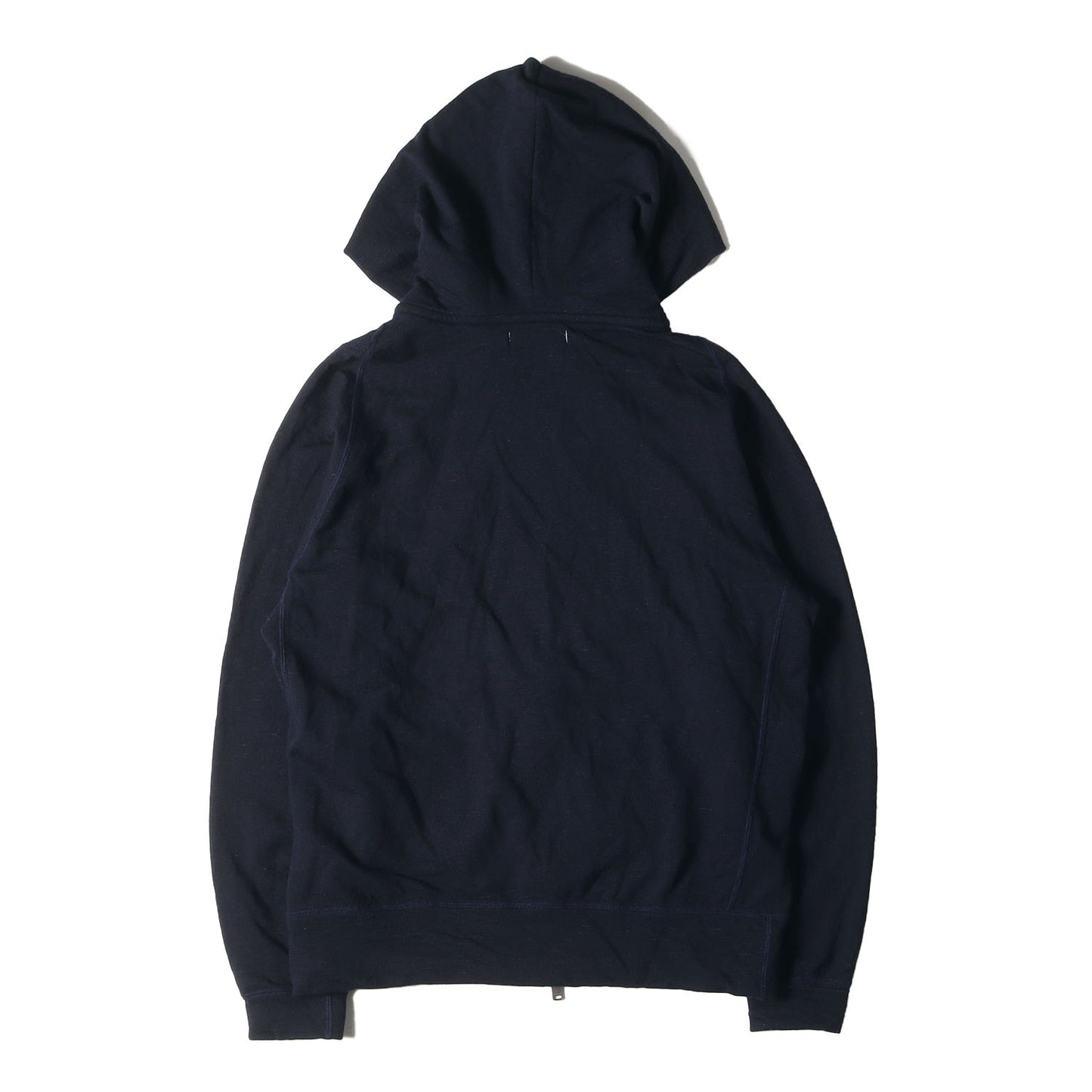 ストレッチ ウールナイロン ハイゲージ ニット ダブルジップ パーカー (DWELLER FULL ZIP HOODY NN-C3809) / 裏起毛