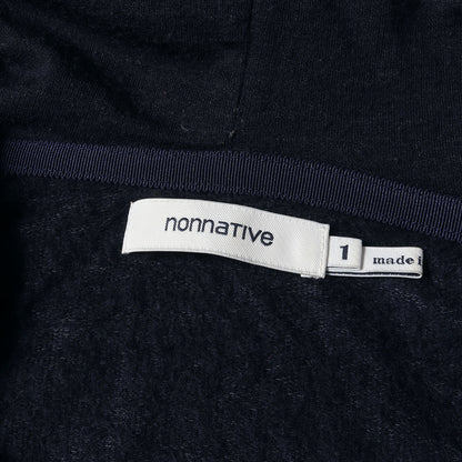 ストレッチ ウールナイロン ハイゲージ ニット ダブルジップ パーカー (DWELLER FULL ZIP HOODY NN-C3809) / 裏起毛