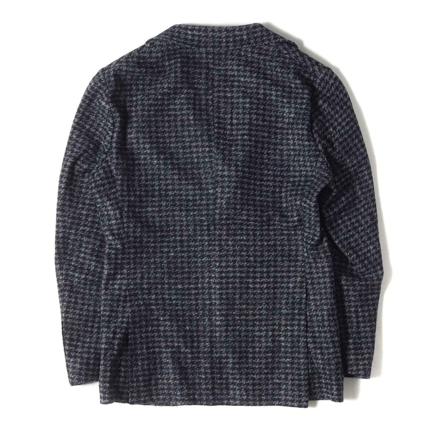 23AW ハウンドトゥース ジャガード 段返り3B テーラード ジャケット / MADE IN JAPAN