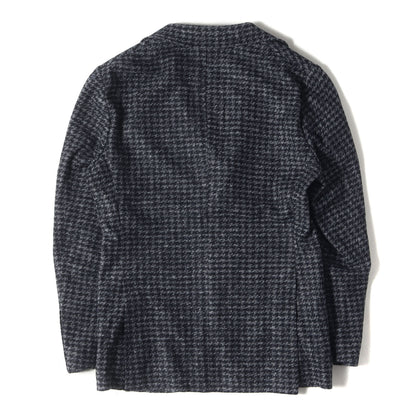 23AW ハウンドトゥース ジャガード 段返り3B テーラード ジャケット / MADE IN JAPAN