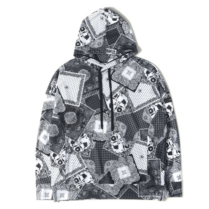 24SS ペイズリー ラッシュガード ルーズ フーディー (PAISLEY RUSH LOOSE HOODIE RC24-C-001) / パーカー プルオーバー 総柄 定番 ベーシック スポーツ トレーニング ウェア サーフ