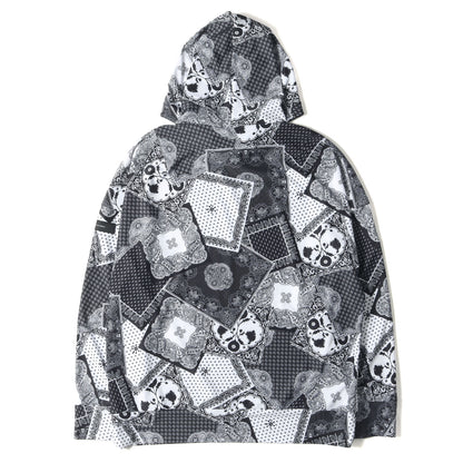24SS ペイズリー ラッシュガード ルーズ フーディー (PAISLEY RUSH LOOSE HOODIE RC24-C-001) / パーカー プルオーバー 総柄 定番 ベーシック スポーツ トレーニング ウェア サーフ