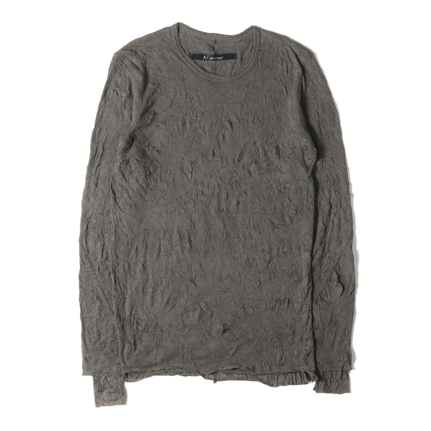 22SS シャーリング加工 ダブルガーゼ レイヤード ロングスリーブ カットソー (Layered Long Sleeve ag-4066)