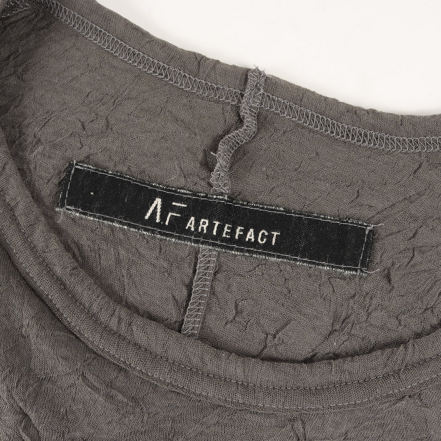 22SS シャーリング加工 ダブルガーゼ レイヤード ロングスリーブ カットソー (Layered Long Sleeve ag-4066)
