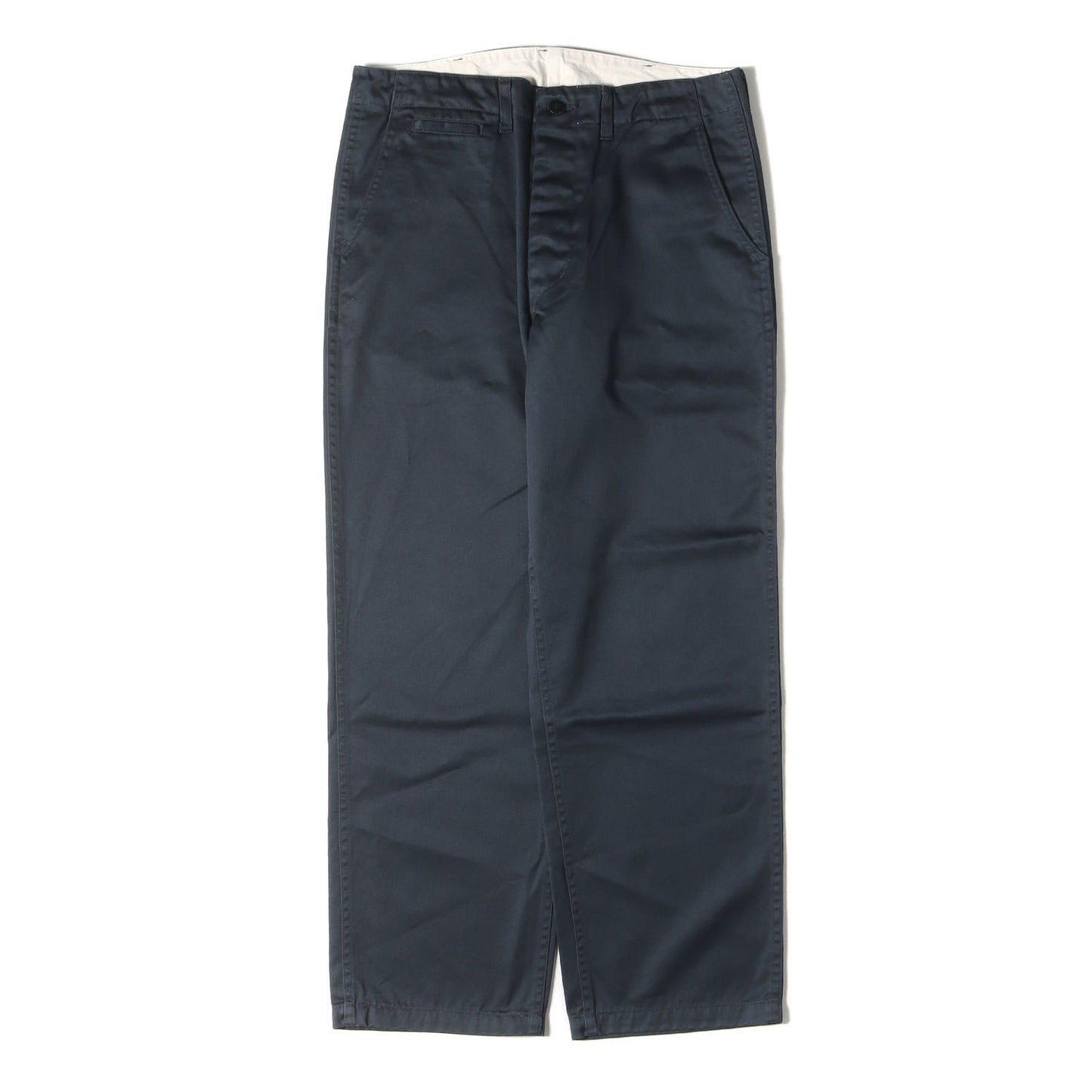 コットンツイル ワイド テーパード チノ パンツ (SD 41KHAKI PANTS)
