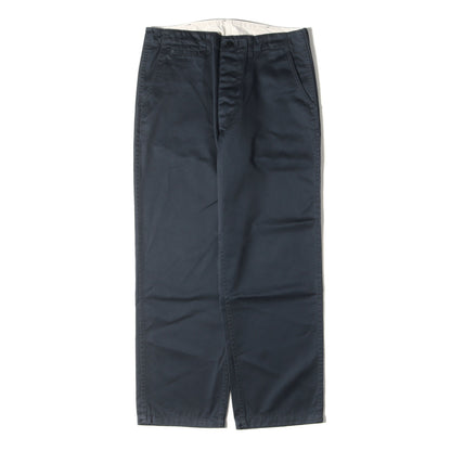コットンツイル ワイド テーパード チノ パンツ (SD 41KHAKI PANTS)