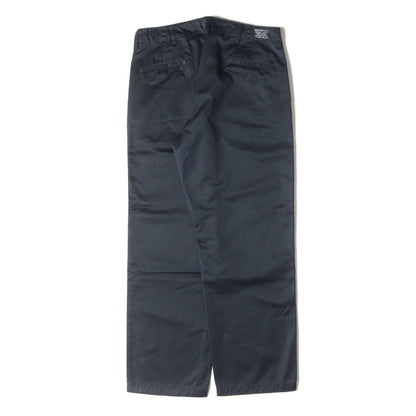 コットンツイル ワイド テーパード チノ パンツ (SD 41KHAKI PANTS)