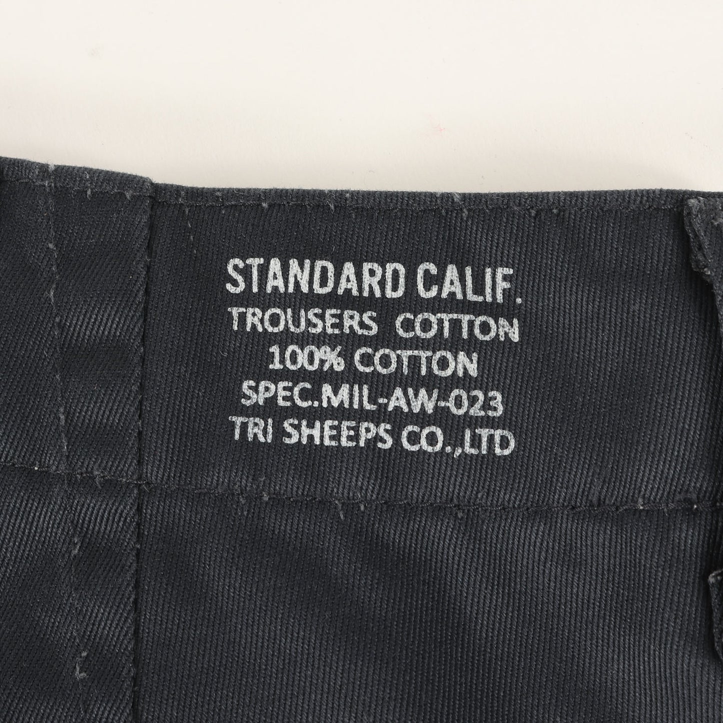 コットンツイル ワイド テーパード チノ パンツ (SD 41KHAKI PANTS)