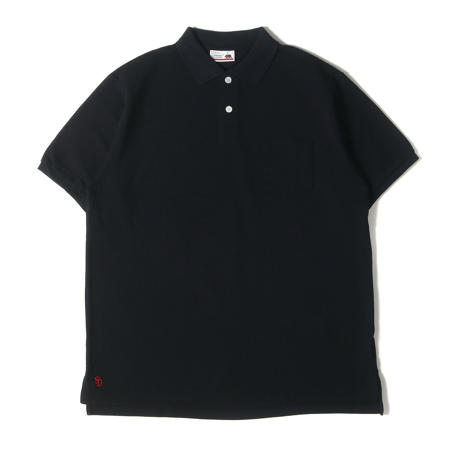 23SS ヘム ロゴ 刺繍 ポケット 鹿の子 ポロシャツ (SD Polo Shirt)
