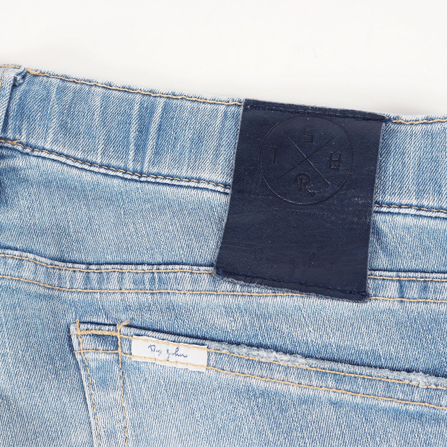 × Big John × SURT ヴィンテージ加工 スリムテーパード ストレッチデニム ジョグ パンツ (Jog Slim Tapered Jean) / ジッパーフライ RHC