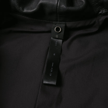 フーデッド レザー ダブルジップ ブルゾン (big hooded 297 lc01) / MADE IN JAPAN