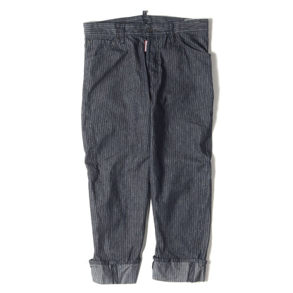 ツインストライプ ターンアップヘム テーパード デニム パンツ (Workwear jean S74LA0618 S30442)