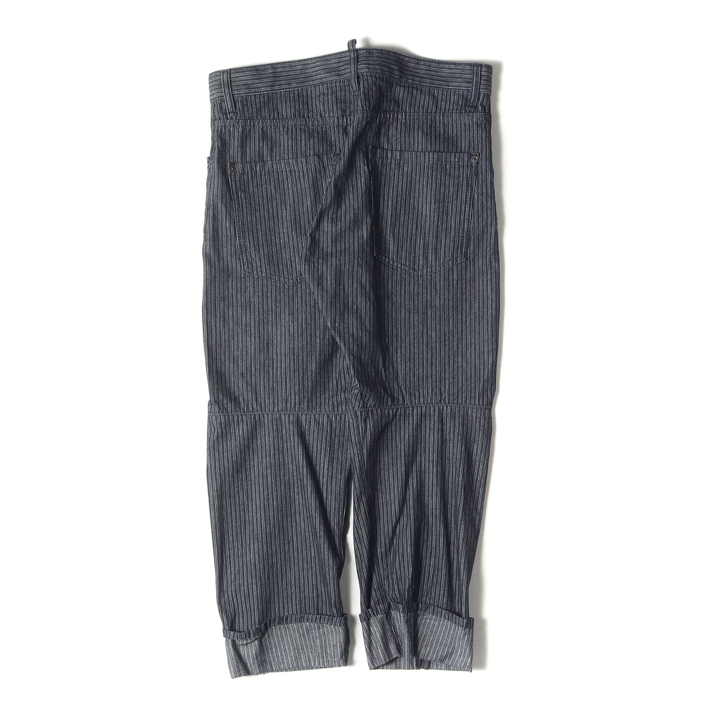 ツインストライプ ターンアップヘム テーパード デニム パンツ (Workwear jean S74LA0618 S30442)