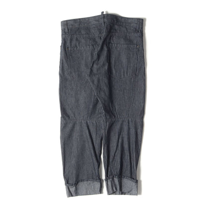 ツインストライプ ターンアップヘム テーパード デニム パンツ (Workwear jean S74LA0618 S30442)