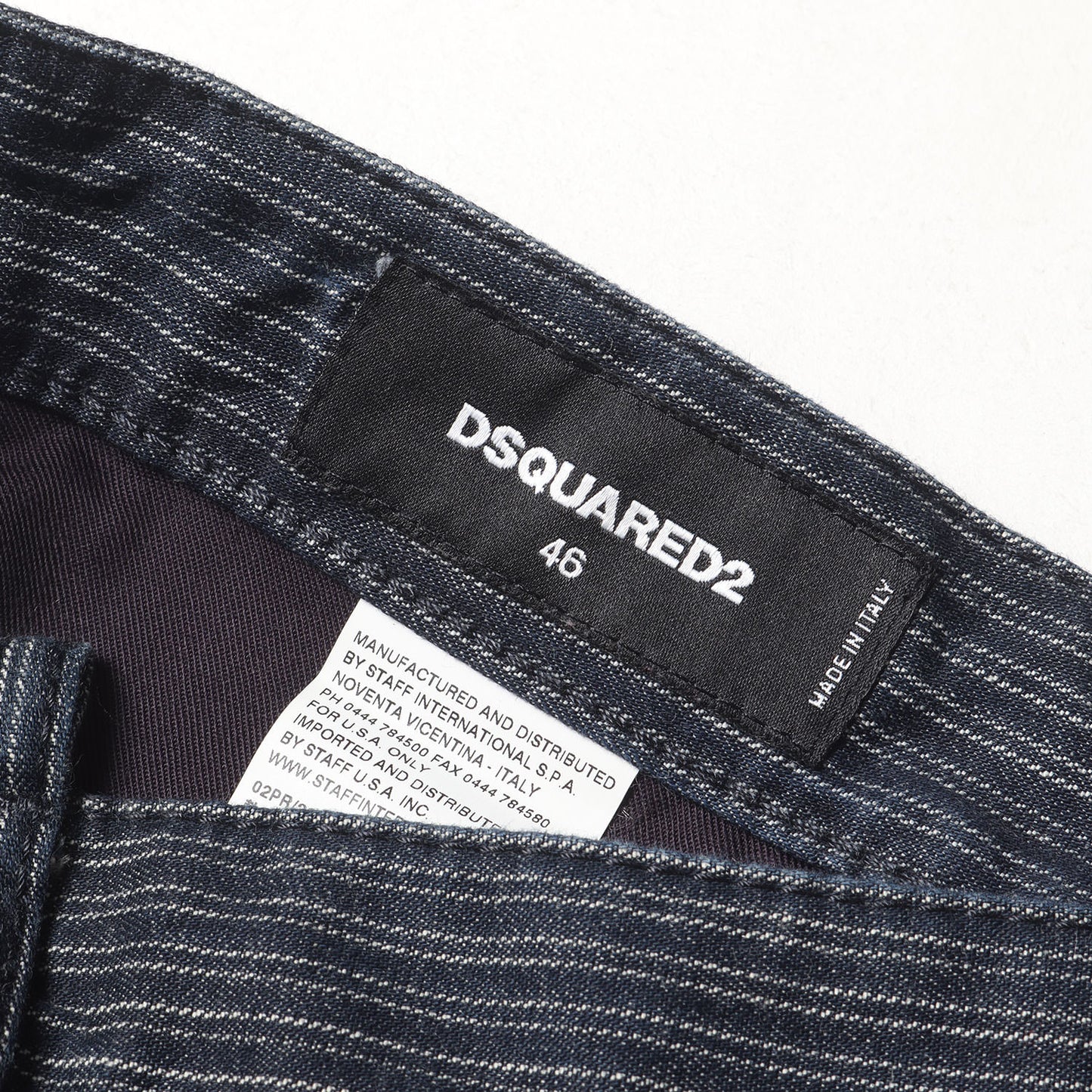 ツインストライプ ターンアップヘム テーパード デニム パンツ (Workwear jean S74LA0618 S30442)