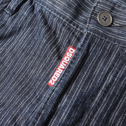ツインストライプ ターンアップヘム テーパード デニム パンツ (Workwear jean S74LA0618 S30442)
