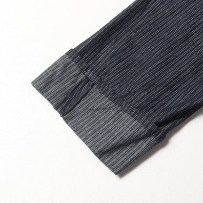 ツインストライプ ターンアップヘム テーパード デニム パンツ (Workwear jean S74LA0618 S30442)
